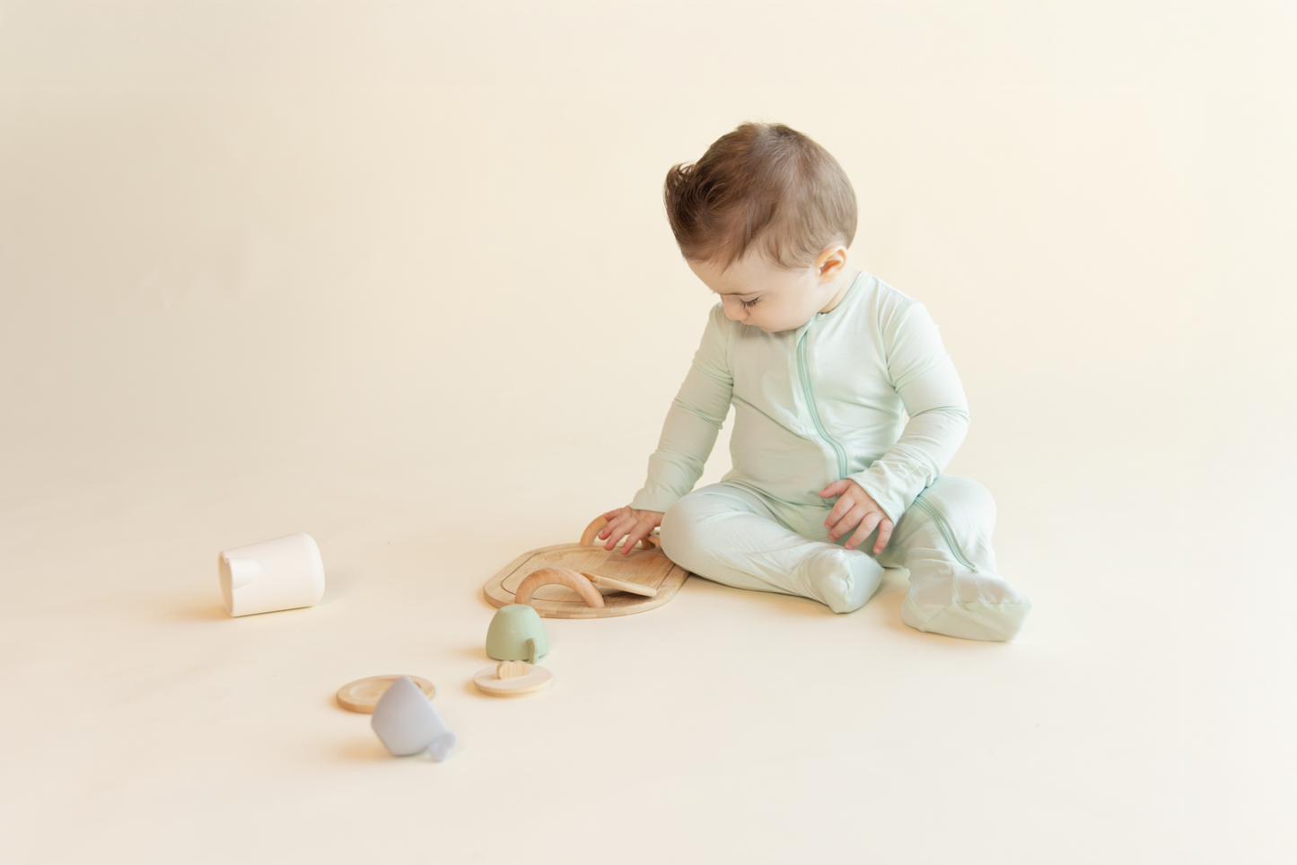 Matcha Green Bamboo Sleepsuit