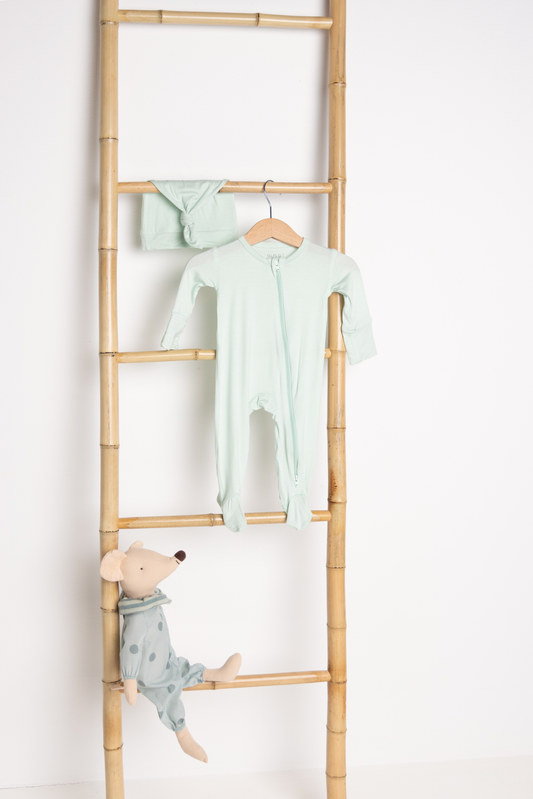 Matcha Green Bamboo Sleepsuit
